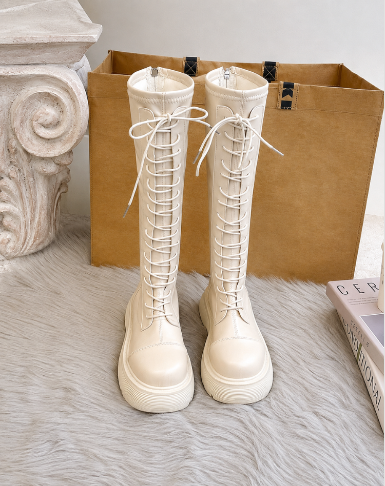 Chunky Boots for Women with Lightweight Design and Sturdy Sole