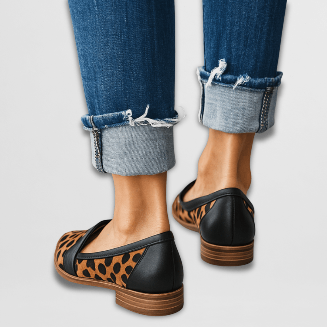 Mocassins en daim pour femmes avec bout pointu et coupe confortable