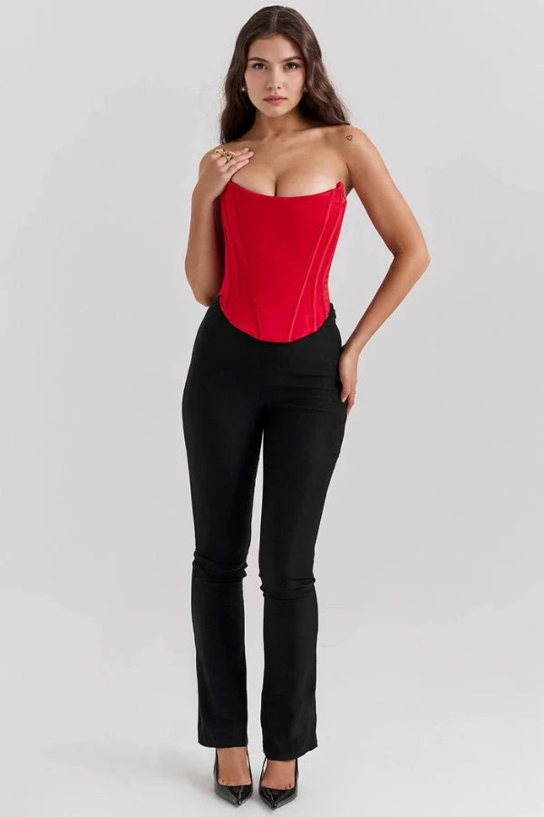 Strapless Elegant Fitted Corset Top for Women