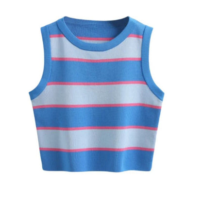 Mandy | Zomerse Gestreepte Crop Top