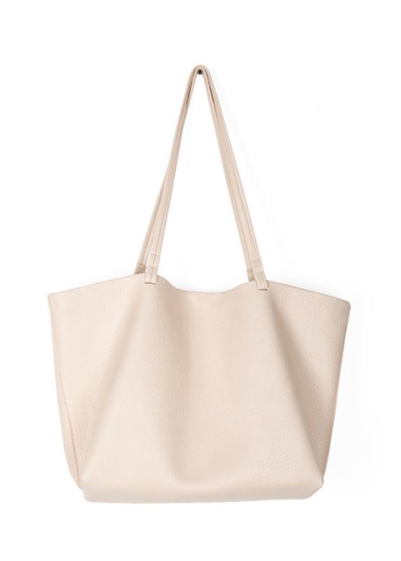 Elegante Ruime Leren Dames Shopper Tas