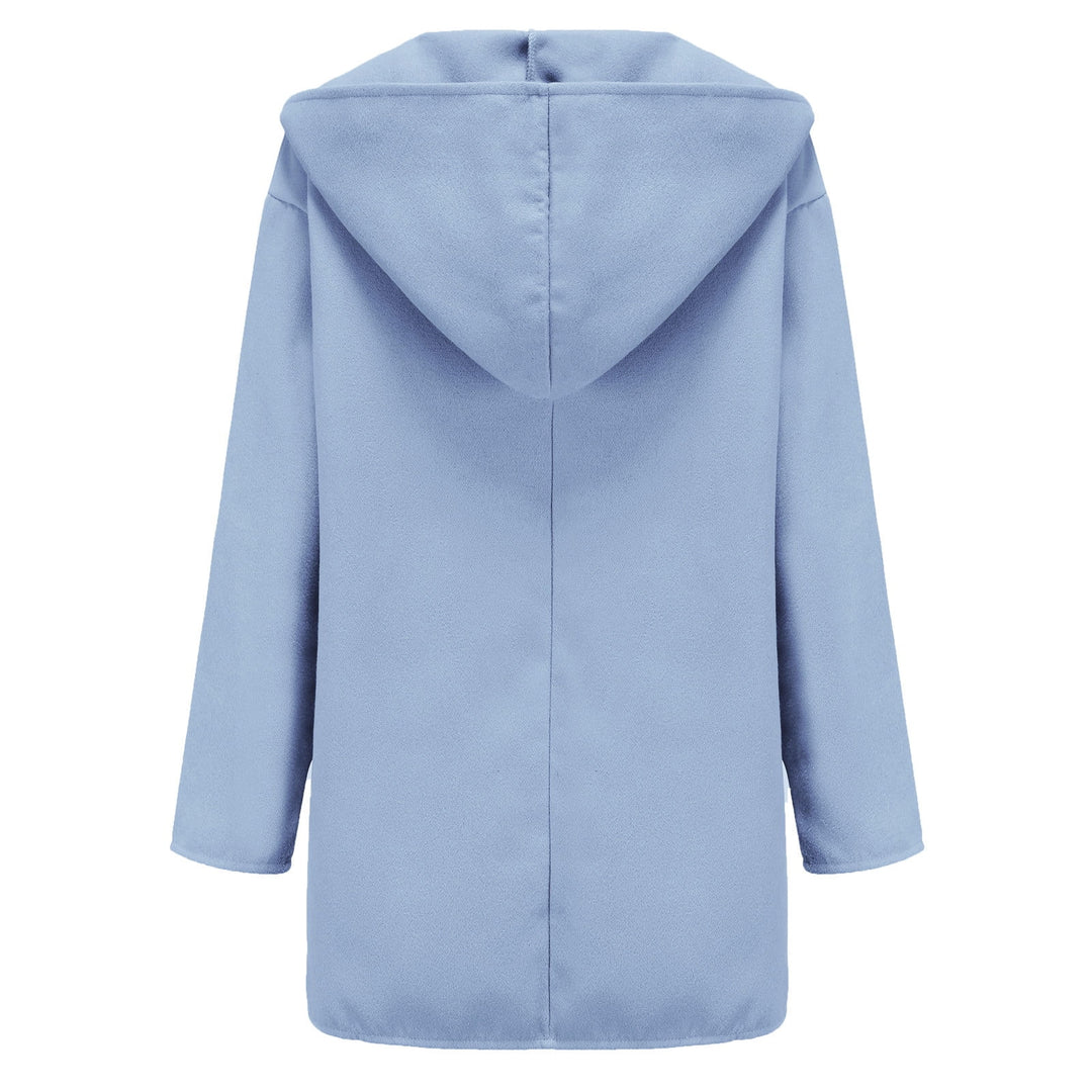 Elegant Warm Women's Coat With Hood