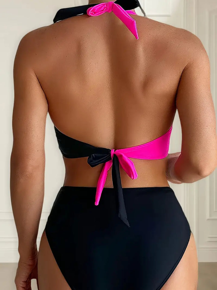 Roselyn | Tweekleurige Bikini Set