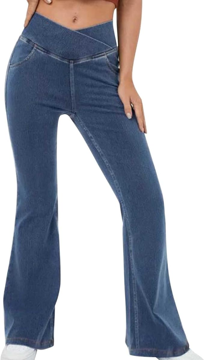 Veronica | Elastische Flatterende Flared Broek