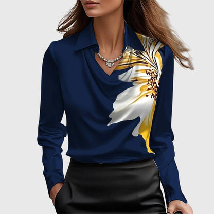 Elegante Luxe Dames Blouse met Lange Mouwen