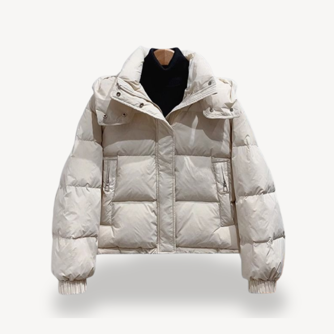 Trendy Warme Dames Puffer Jas met Capuchon