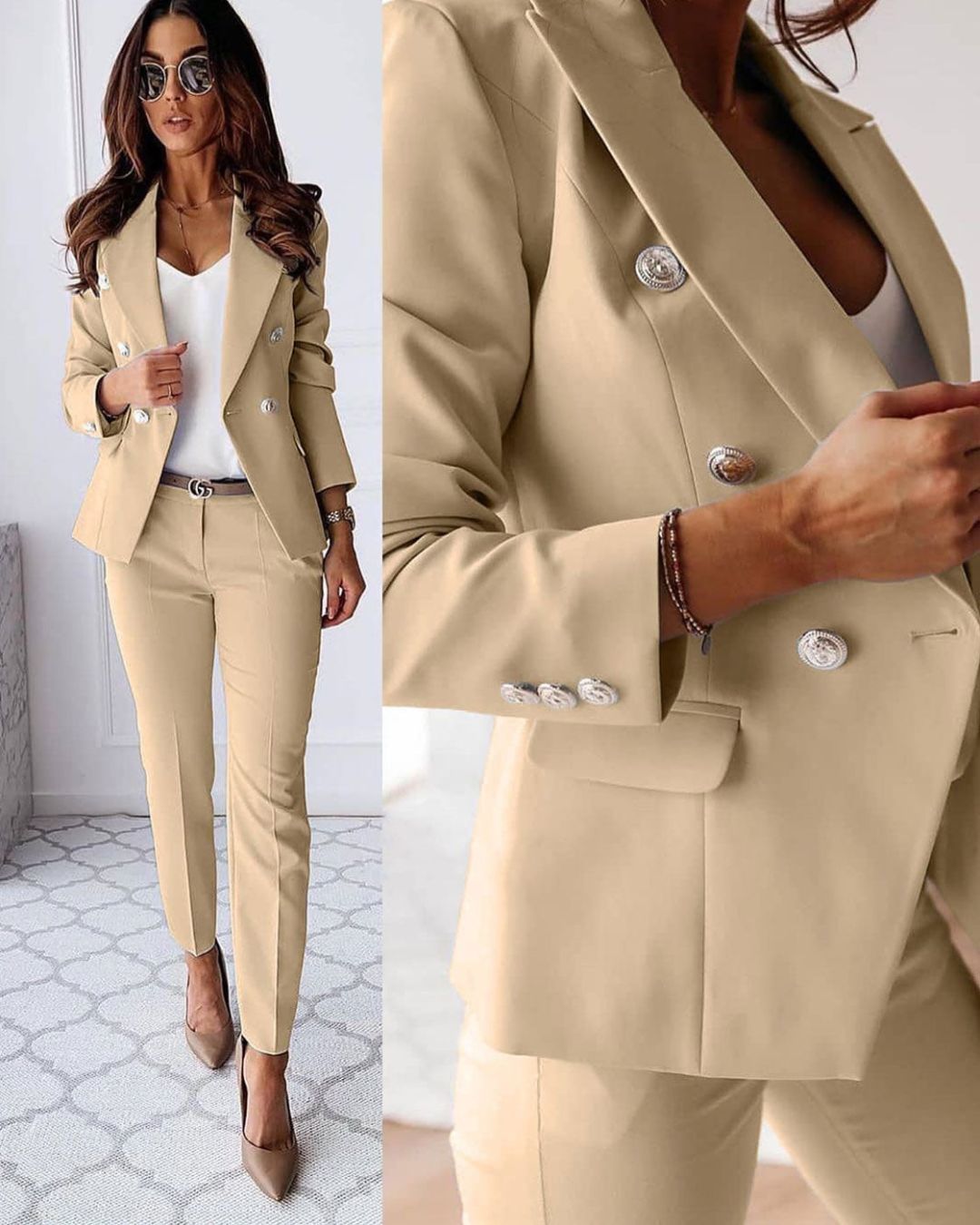 Chique Elegante 2 Delige Blazer Vrouwen Set