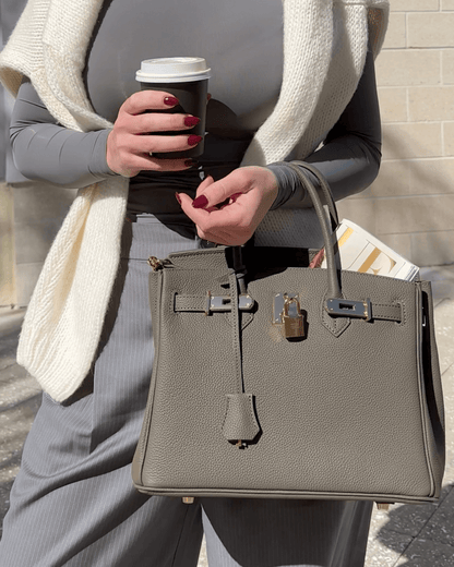 Elegante Vrouwen Handtas Met Goudkleurig Slotdetail