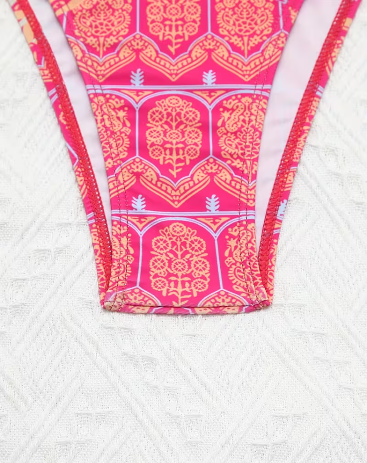 Farfalah | Modne bikini trójkątne z boho nadrukiem
