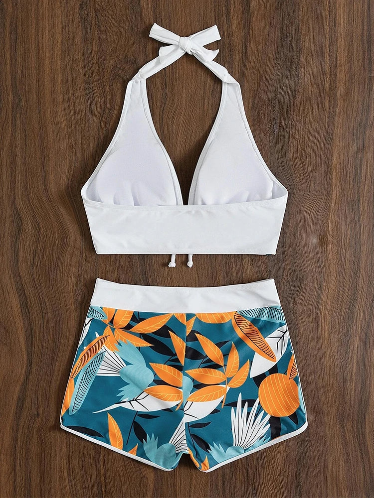 Amara | Bikini sportif dos nu avec short