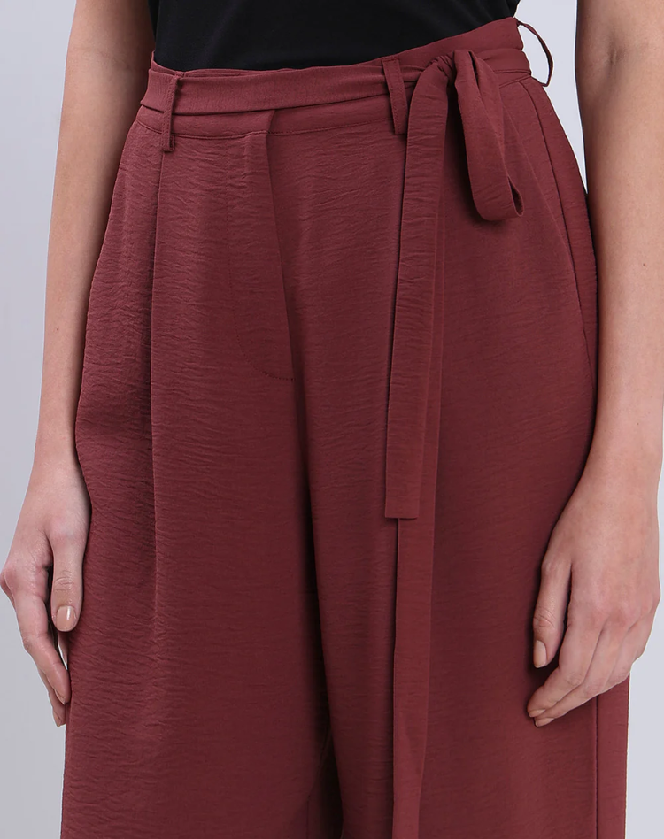 Elegante Luchtige Dames Palazzo Broek met Hoge Taille