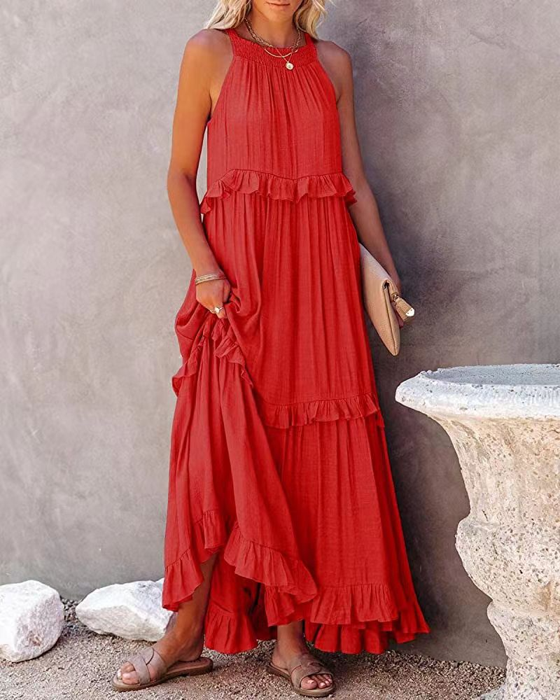 Marcela | Boho Maxi Jurk met Ruffles
