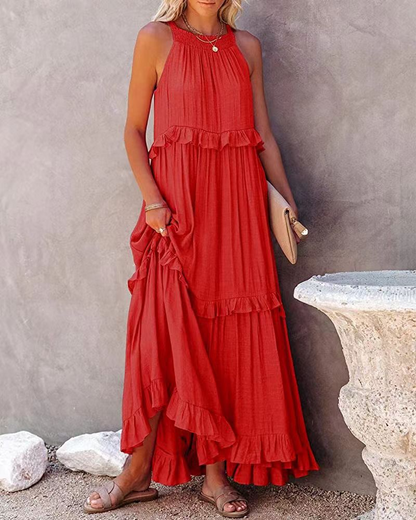 Marcela | Boho Maxi Jurk met Ruffles