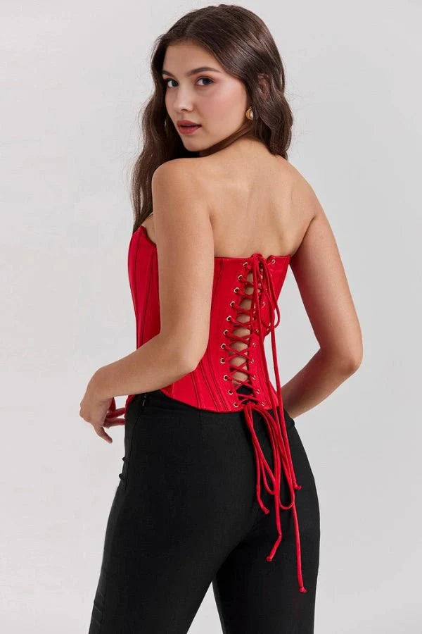 Strapless Elegant Fitted Corset Top for Women