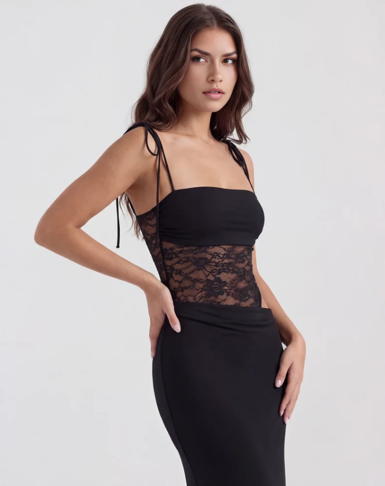 Sophia | Robe maxi élégante en dentelle