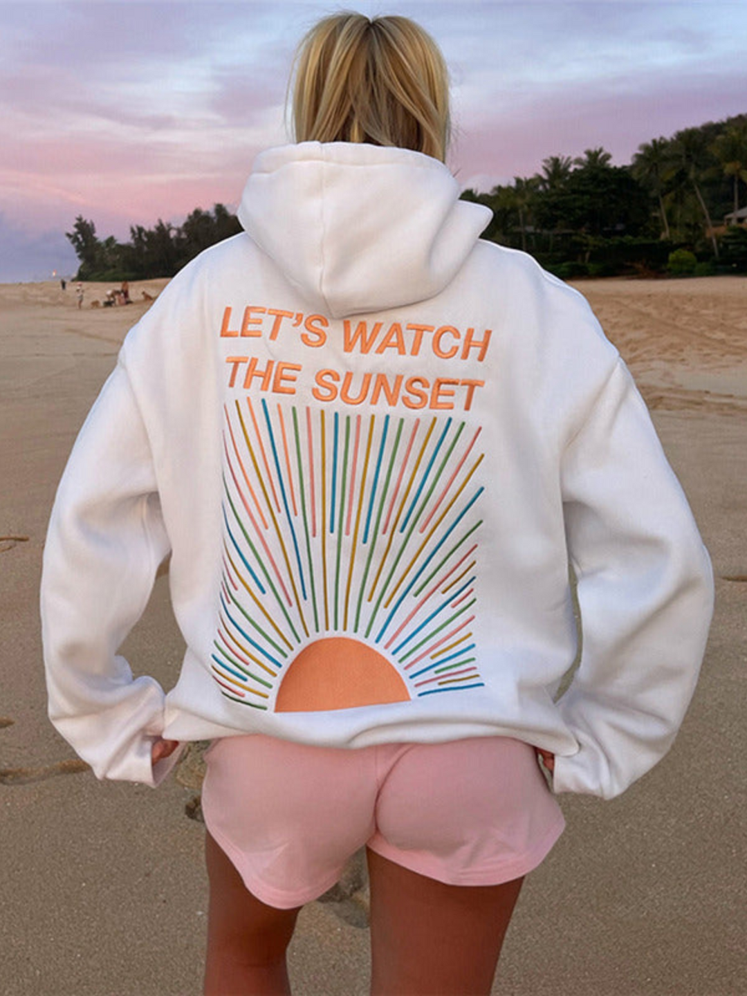 Merel | Sweat à capuche oversize confortable Sunset