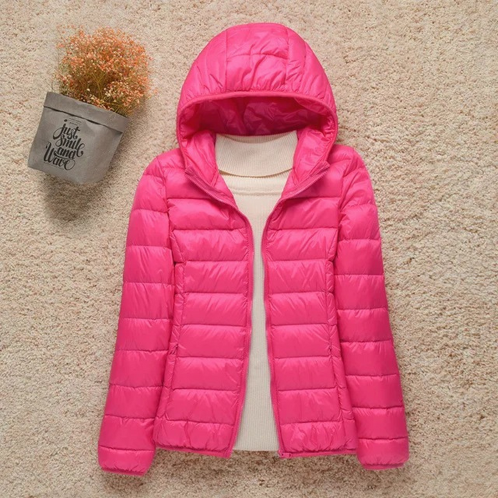 Veste matelassée légère et chaude pour femme avec capuche