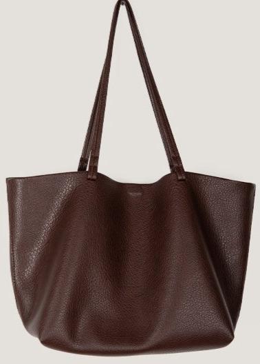 Elegante Ruime Leren Dames Shopper Tas