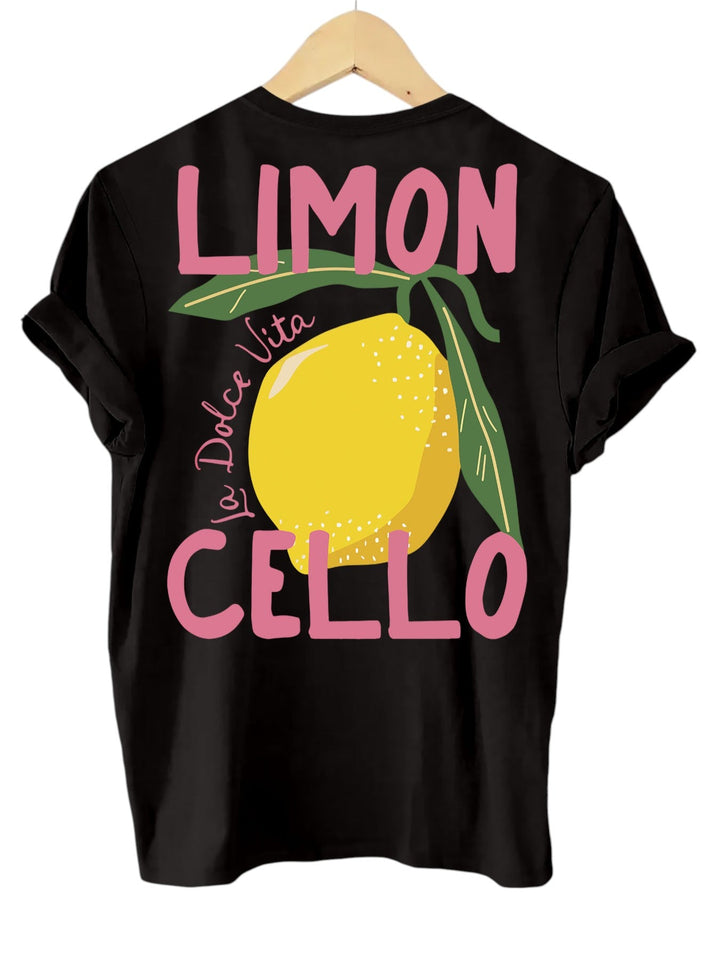 Casual Speels Dames T-shirt met Citroen Print