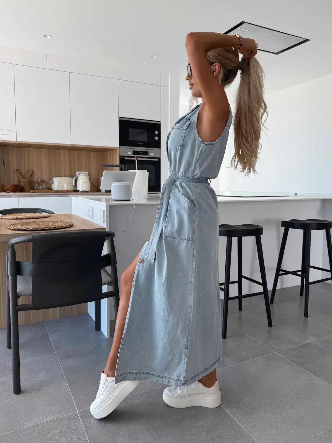 Joni | Maxi Denim Jurk