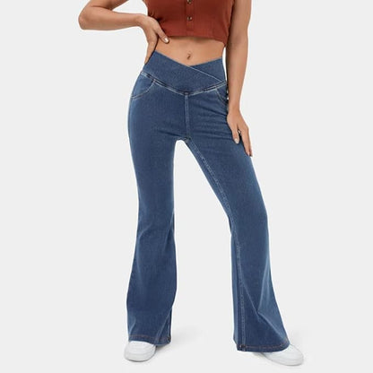 Veronica | Elastische Flatterende Flared Broek