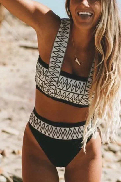 Allie | Boho Bikini Set met Etnisch Motief