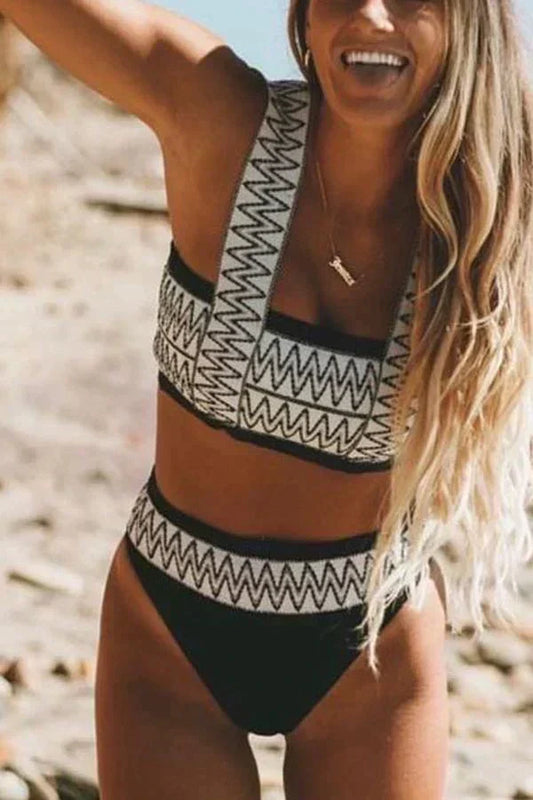 Allie | Boho Bikini Set met Etnisch Motief