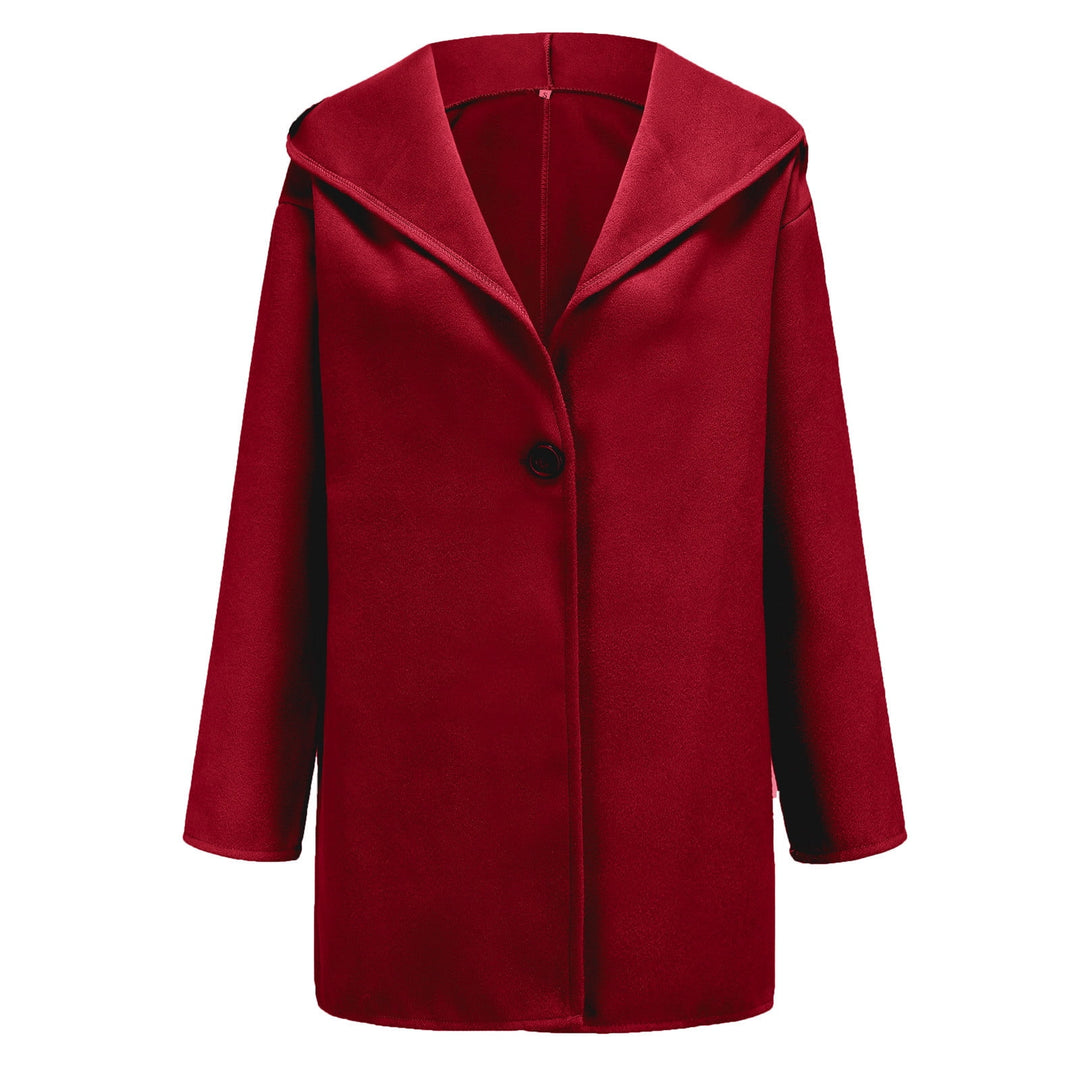 Elegant Warm Women's Coat With Hood