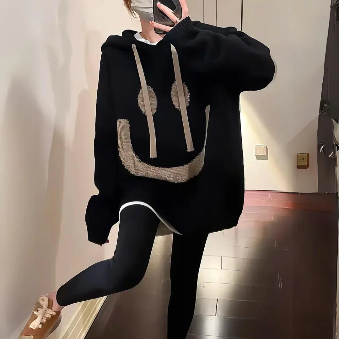 Oversized Comfortabele Dames Hoodie Met Zachte Capuchon