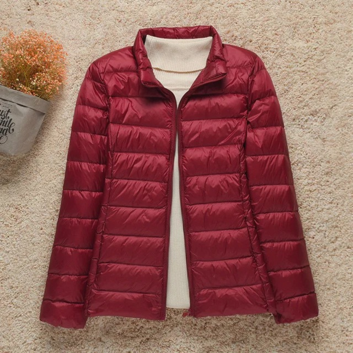 Veste matelassée légère et chaude pour femme avec capuche