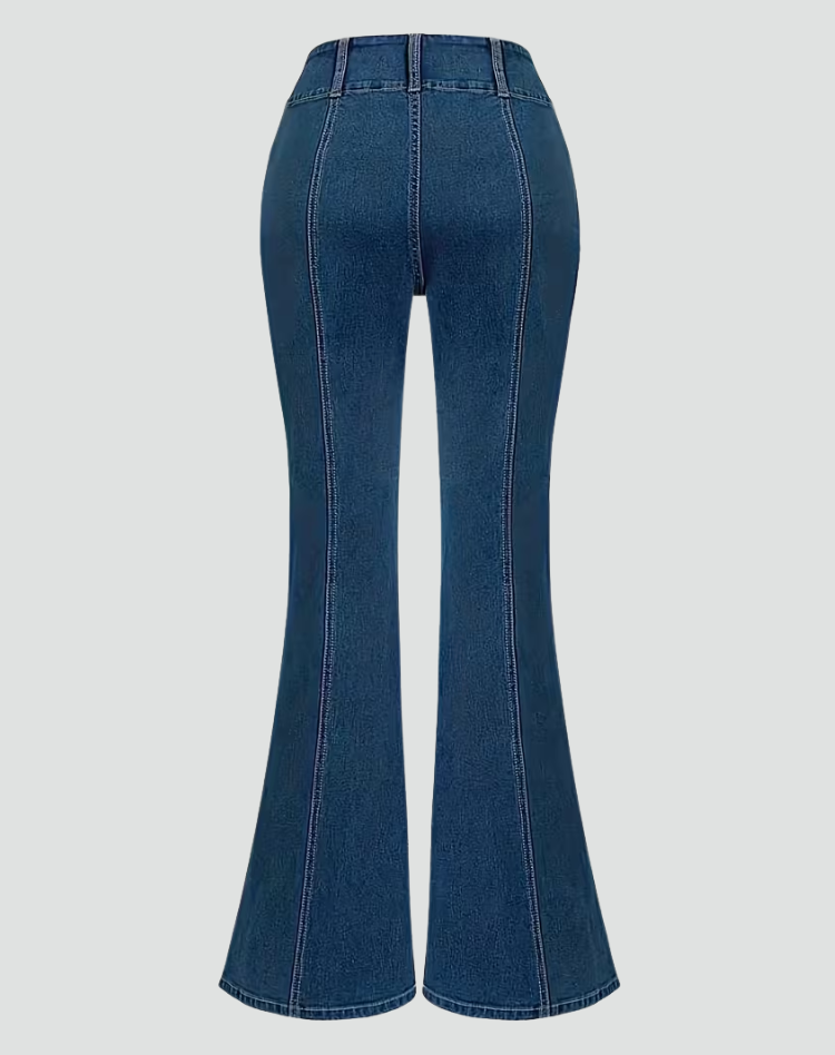 Beverley | Playful Flared Jeans with Bow Details