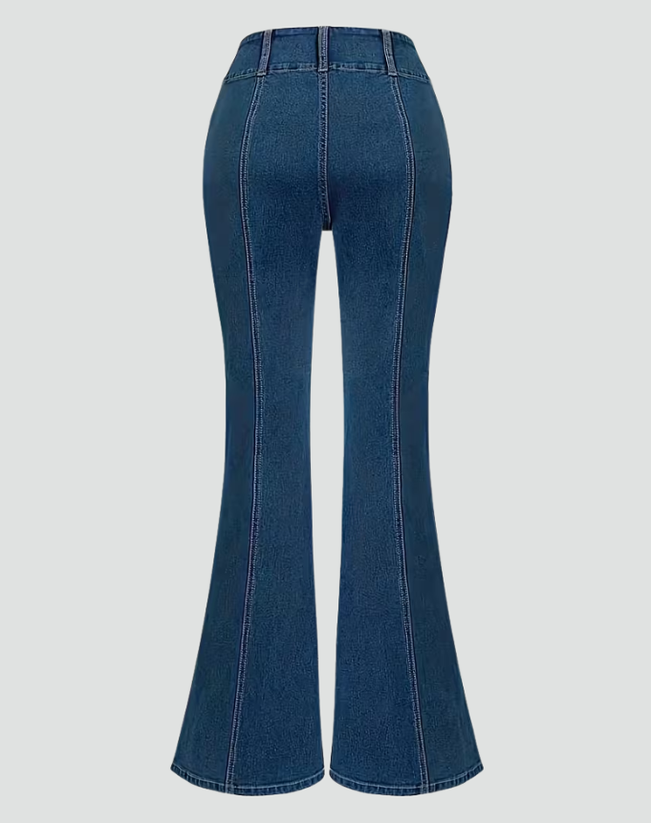 Beverley | Playful Flared Jeans with Bow Details
