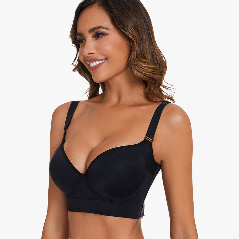 Women's Shaping Bra with Adjustable Straps and Wide Back Closure