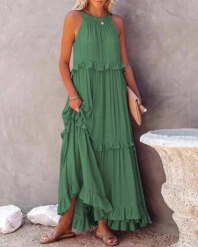 Marcela | Boho Maxi Jurk met Ruffles