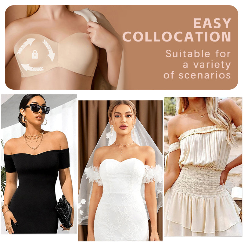 Biustonosz bez ramiączek z pełnym wsparciem