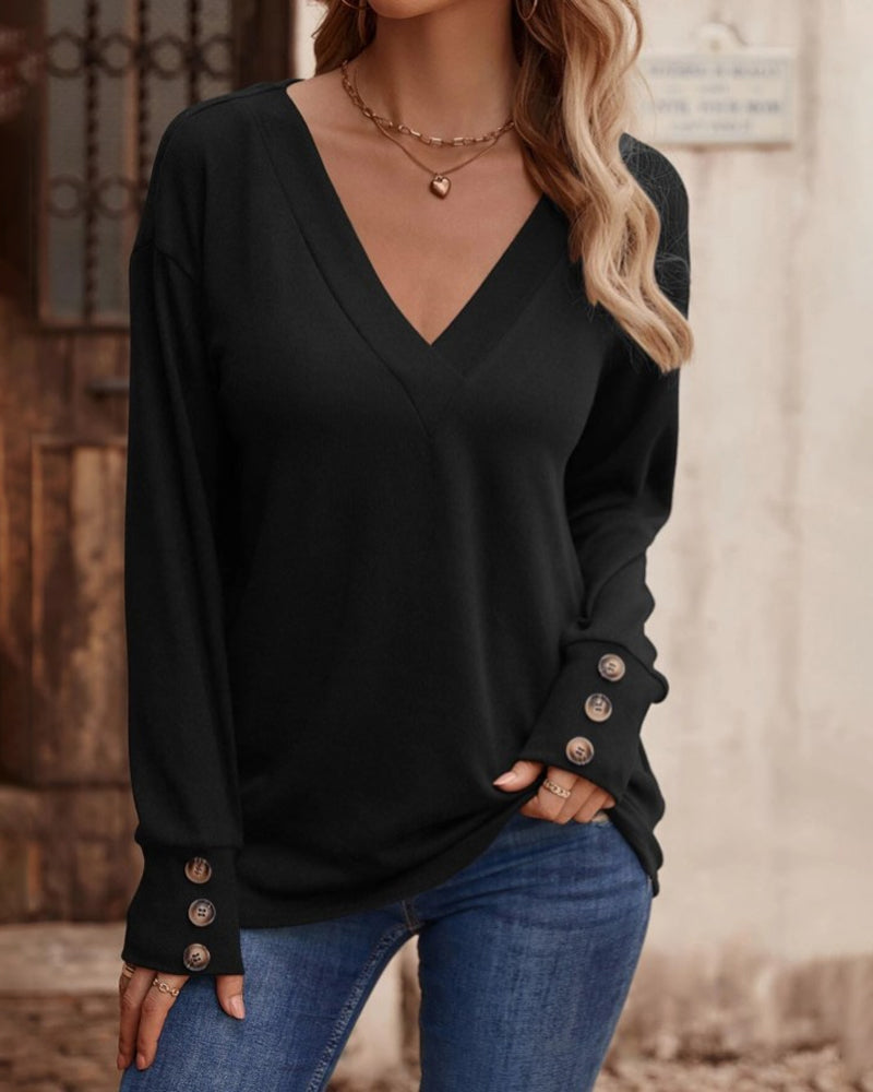 Emmie | Pull col en V