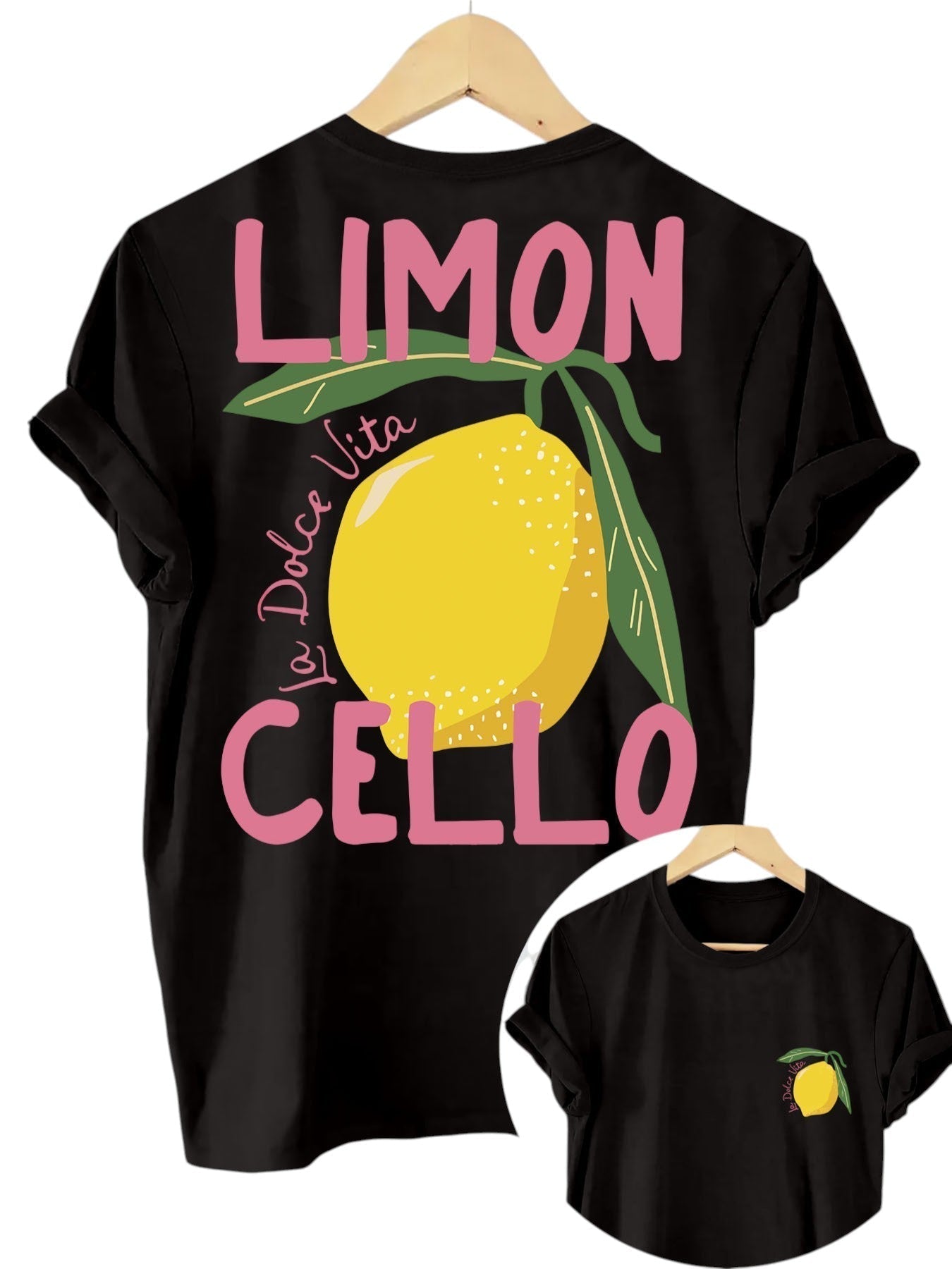 Casual Speels Dames T-shirt met Citroen Print