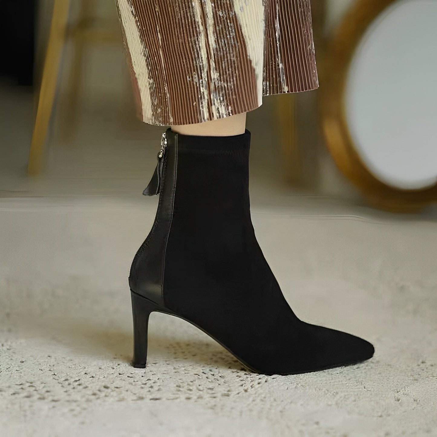 Joda | Elegante Enkellaarzen met Hak