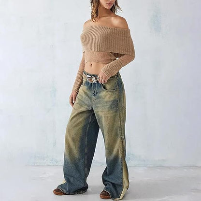 Gisella | Gebreide Off-Shoulder Trui