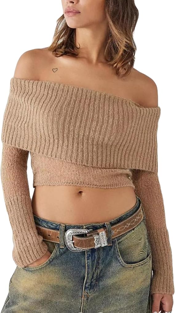 Gisella | Gebreide Off-Shoulder Trui