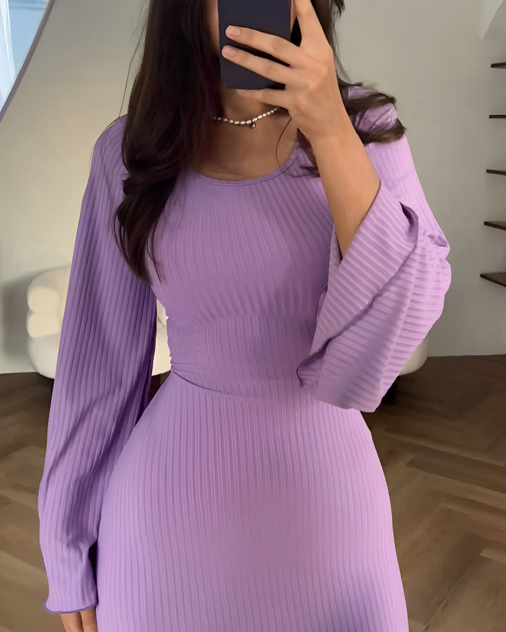 Nora | Elegante Gebreide Maxi Jurk