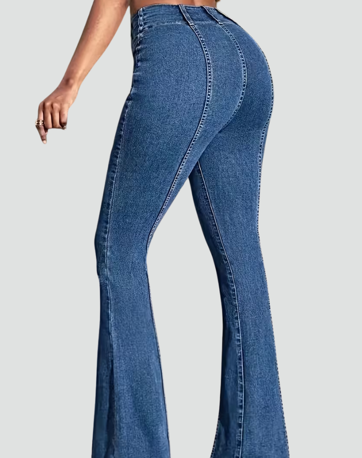 Beverley | Playful Flared Jeans with Bow Details