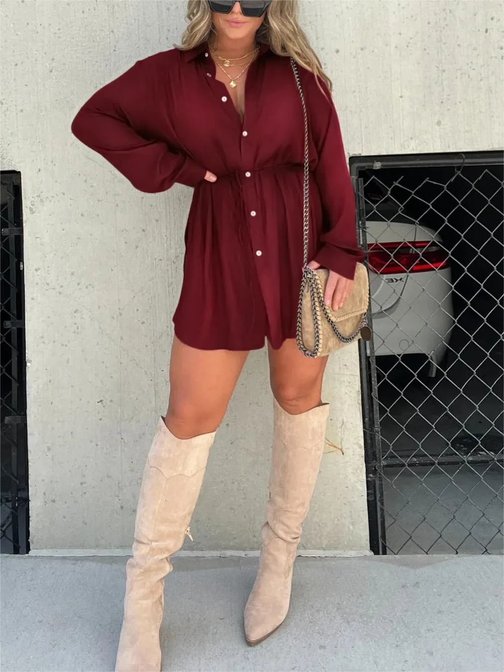 Jazz | Trendy satijnen romper jurk