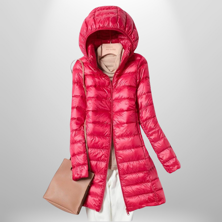Women's Lightweight Quilted Puffer Jacket with Hood
