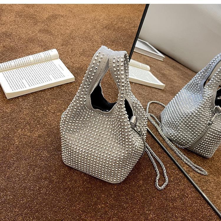 Lorelie | Glam Mini Bag met Strass en Schakelriem