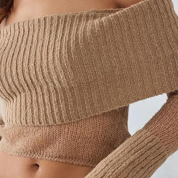Gisella | Gebreide Off-Shoulder Trui