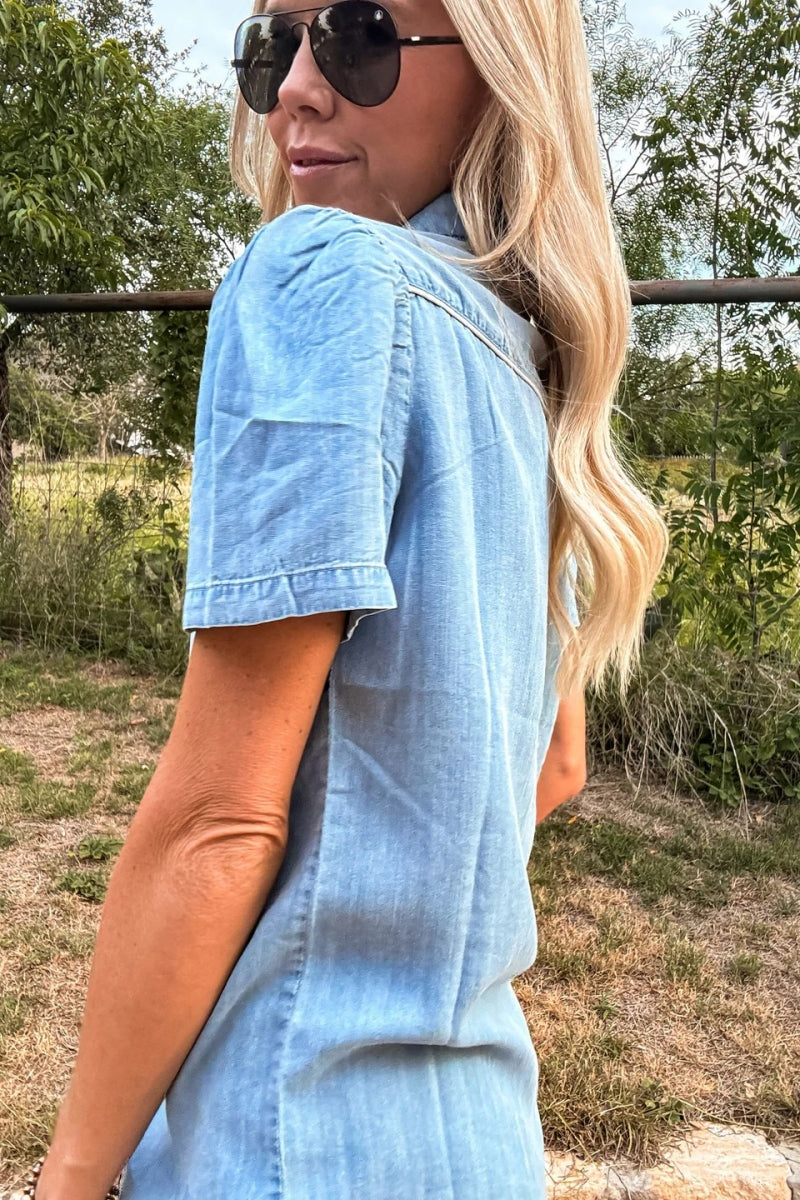 Casual Denim Vrouwen Blouse