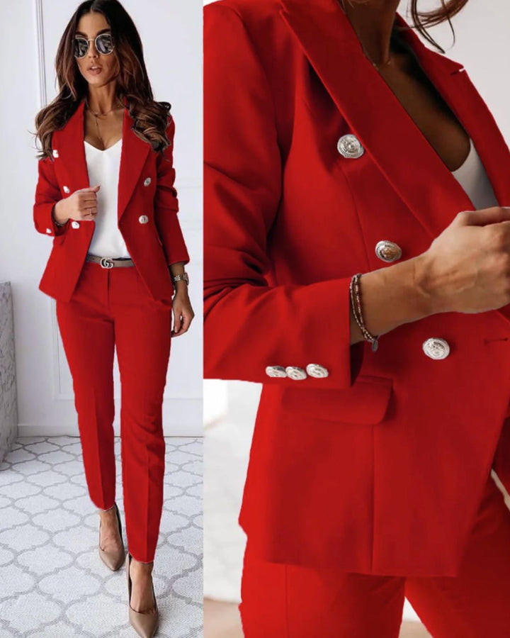 Chique Elegante 2 Delige Blazer Vrouwen Set