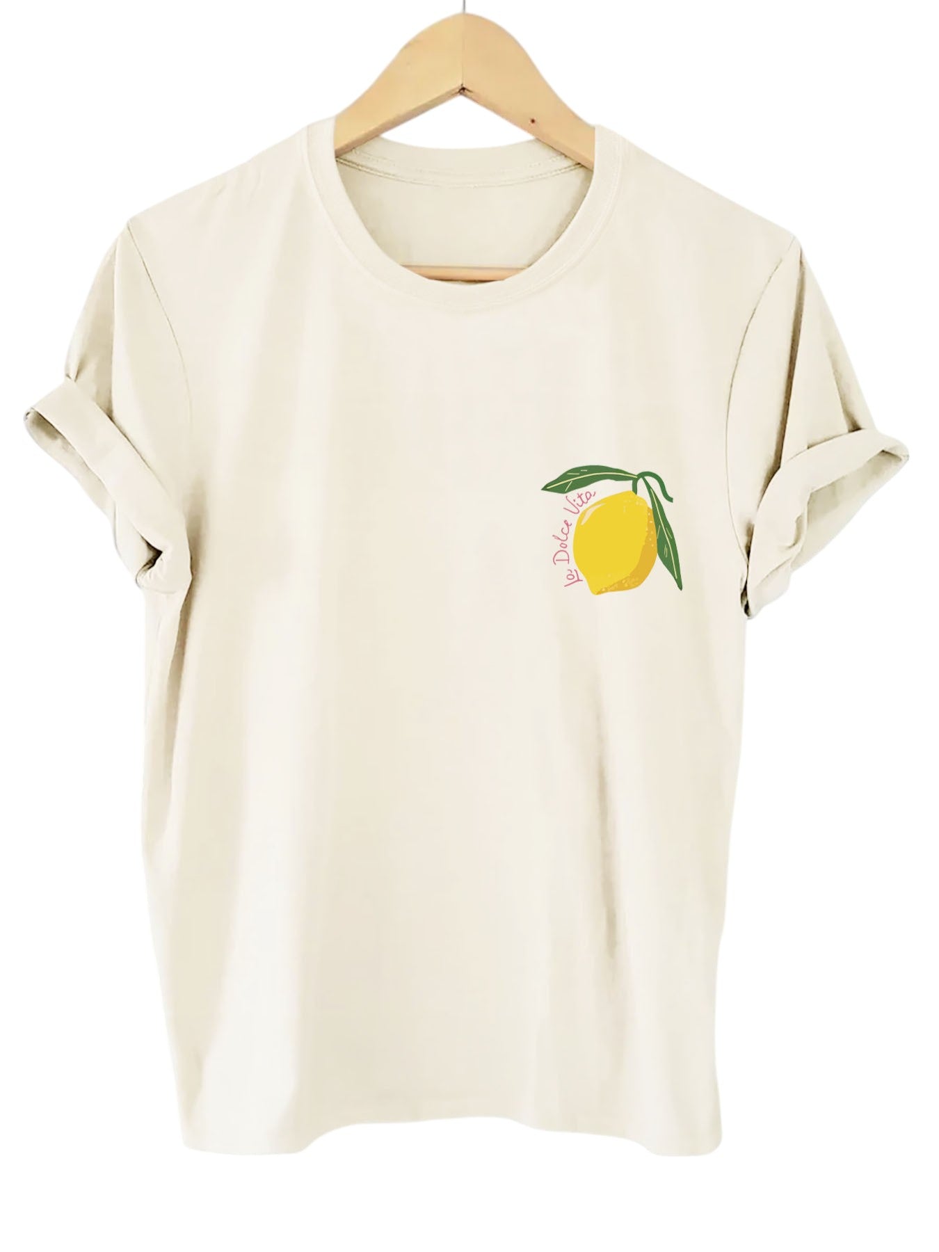 Casual Speels Dames T-shirt met Citroen Print