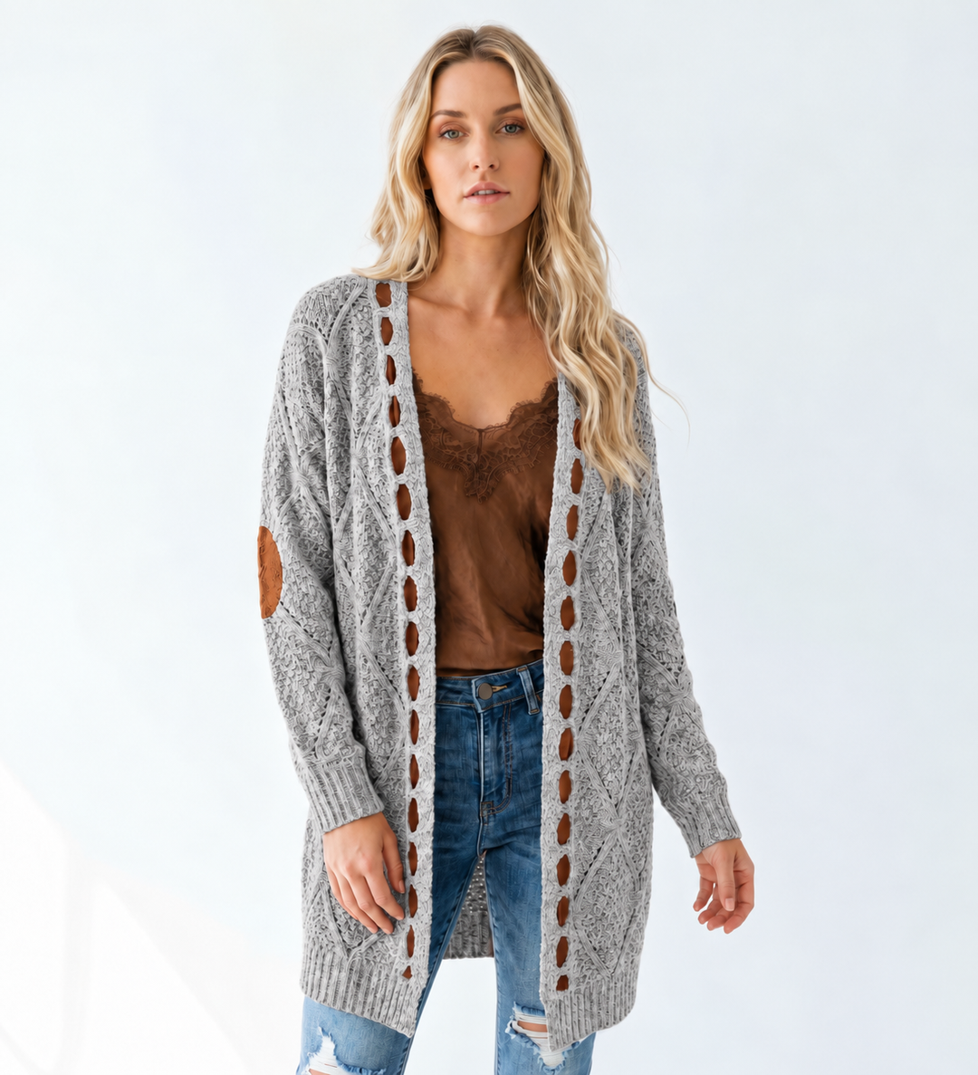 Gilet à Capuche pour Femmes avec Coupe Oversize